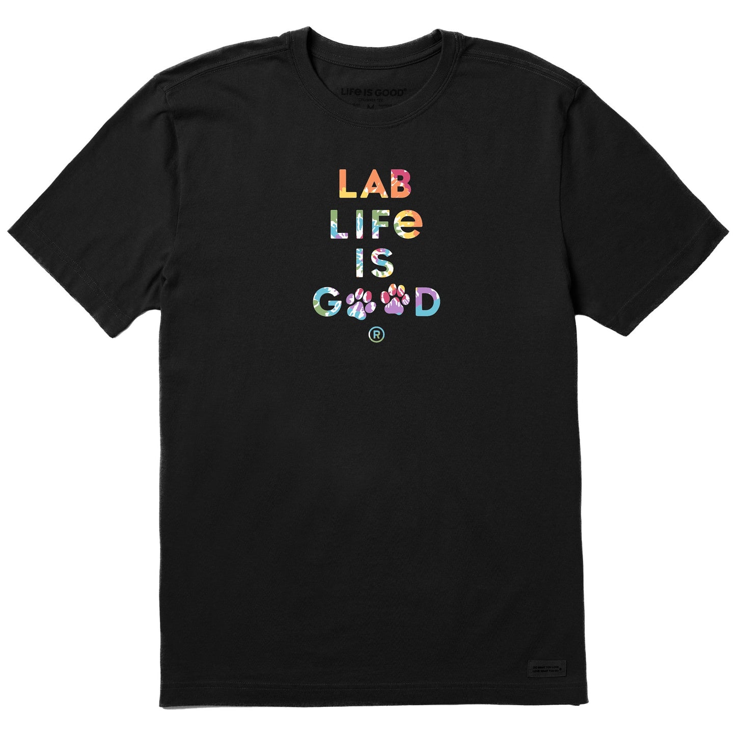 Men's Tie Dye Lab Life is Good Short Sleeve Crusher Tee
