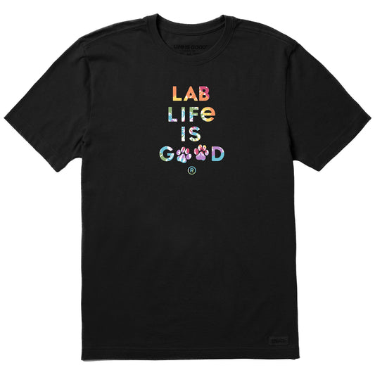 Men's Tie Dye Lab Life is Good Short Sleeve Crusher Tee