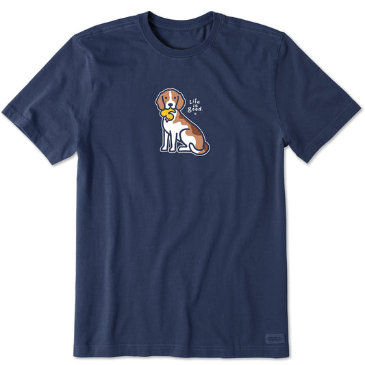 Men's Style Beagle Short Sleeve Crusher Tee