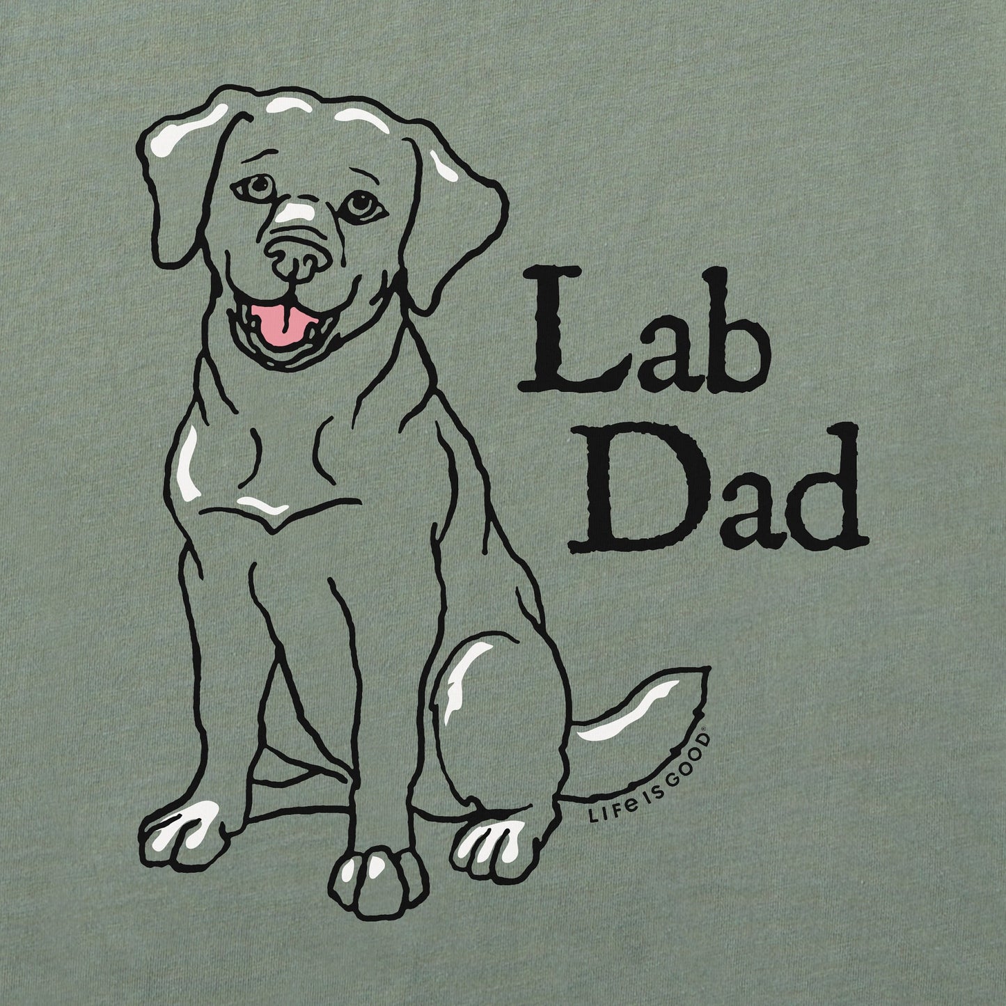 Men's Lab Dad Short Sleeve Crusher Tee