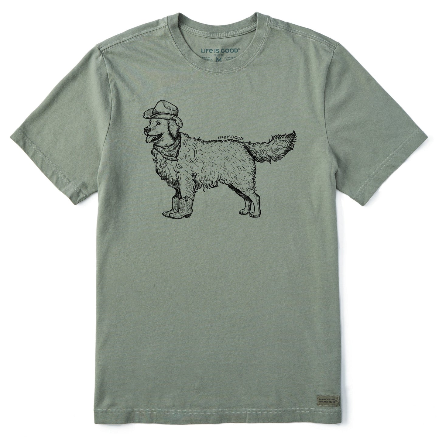 Men's Pen and Ink Golden Short Sleeve Crusher Tee