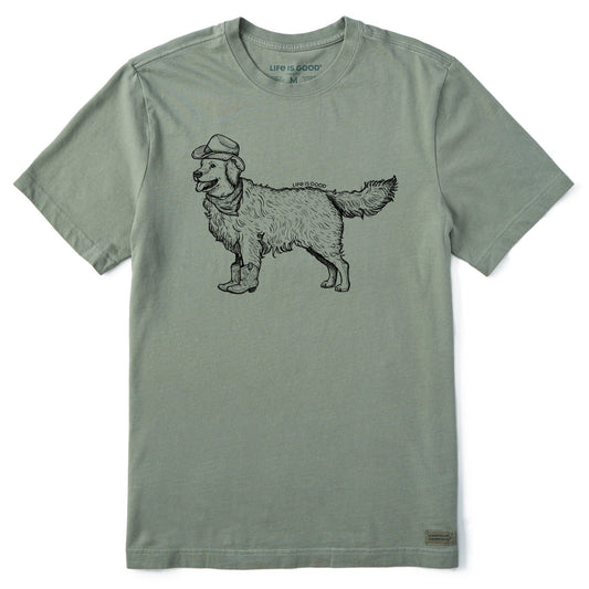 Men's Pen and Ink Golden Short Sleeve Crusher Tee