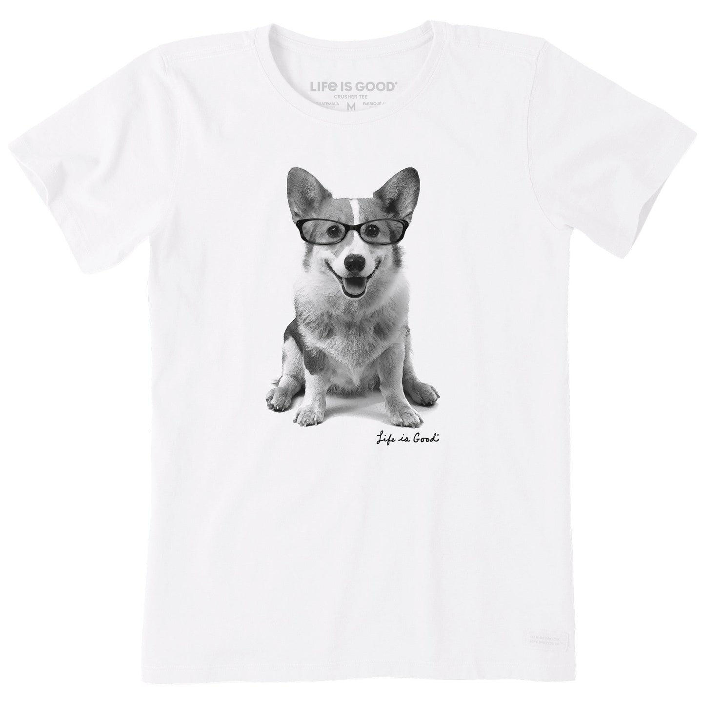 Women's Smart Corgi Short Sleeve Crusher Tee