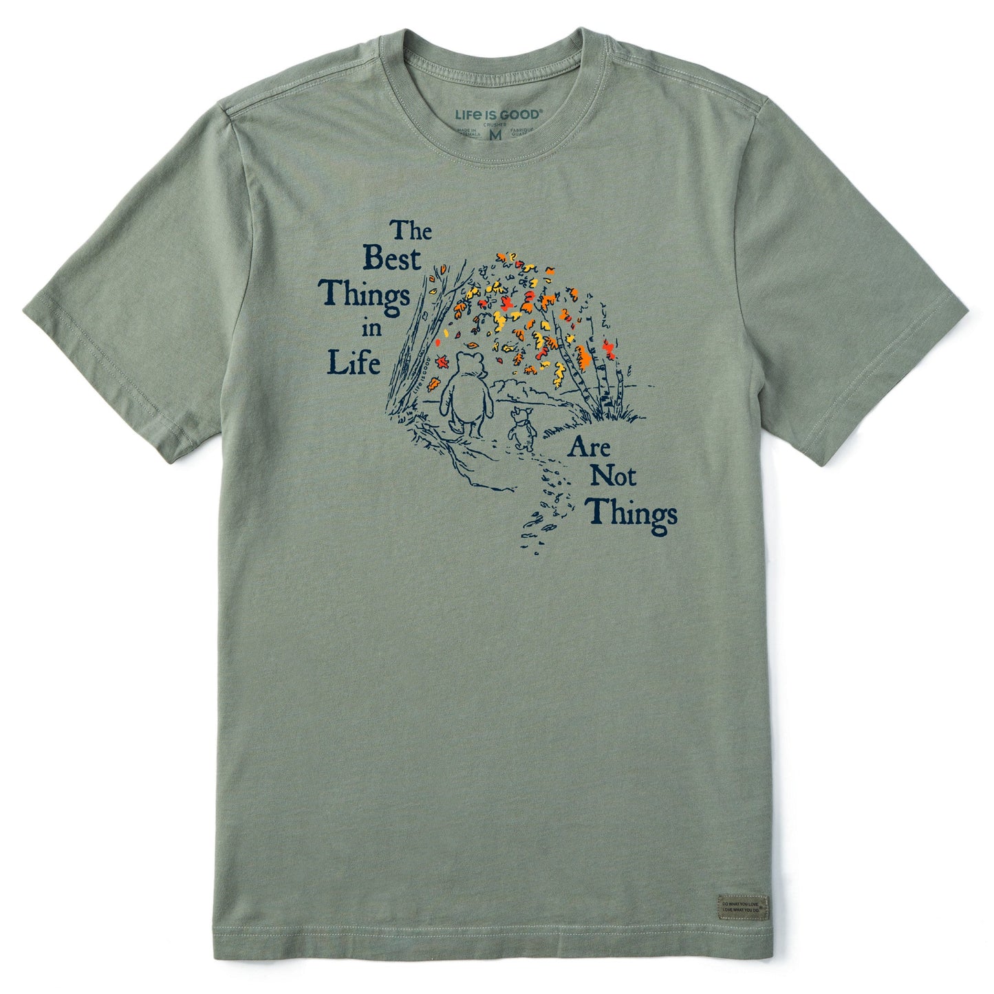 Men's Winnie Best Things Foliage Short Sleeve Crusher Tee