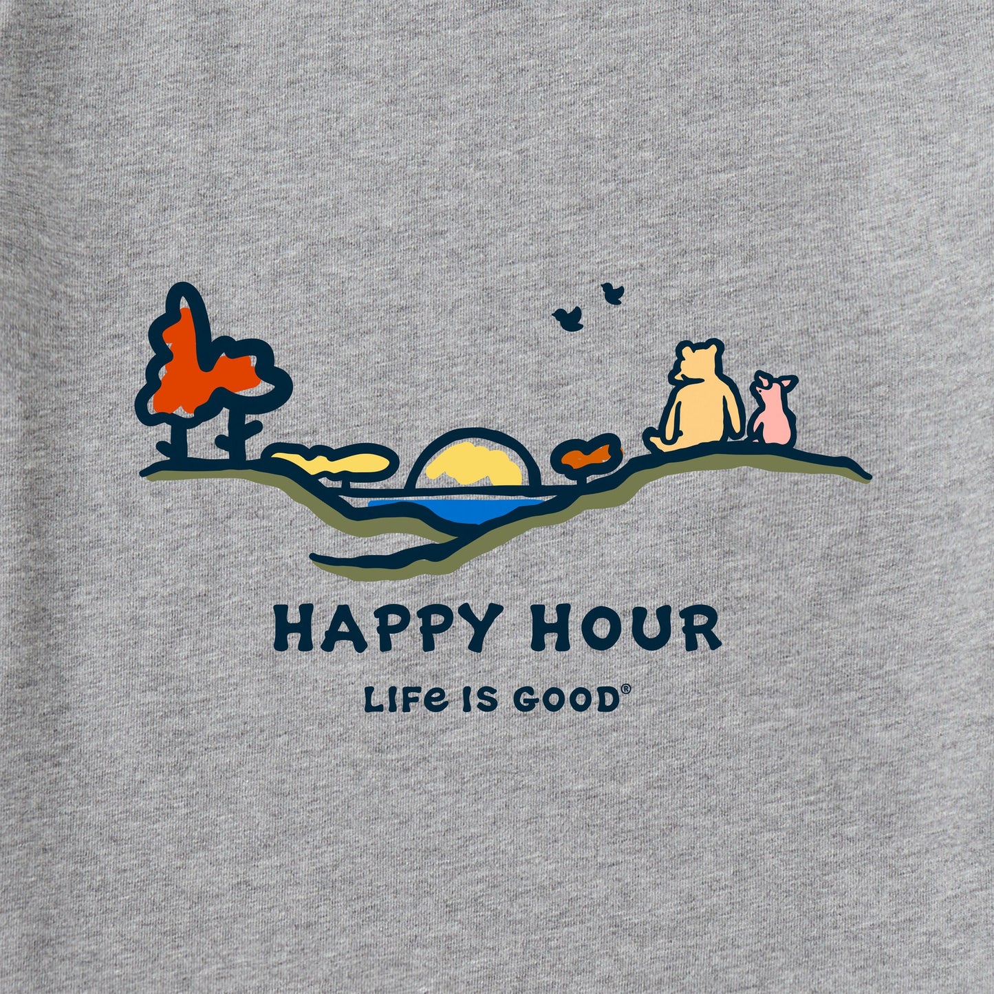 Men's Winnie Fall Happy Hour Long Sleeve Crusher Tee