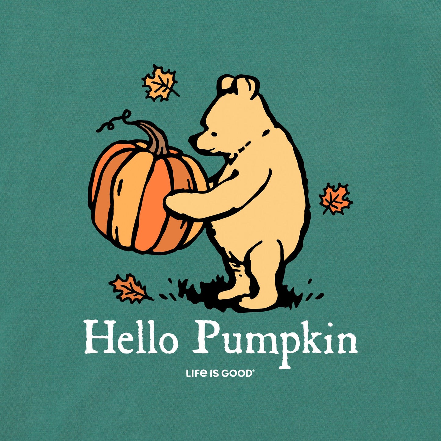 Women's Winnie Hello Pumpkin Short Sleeve Crusher Boxy Tee
