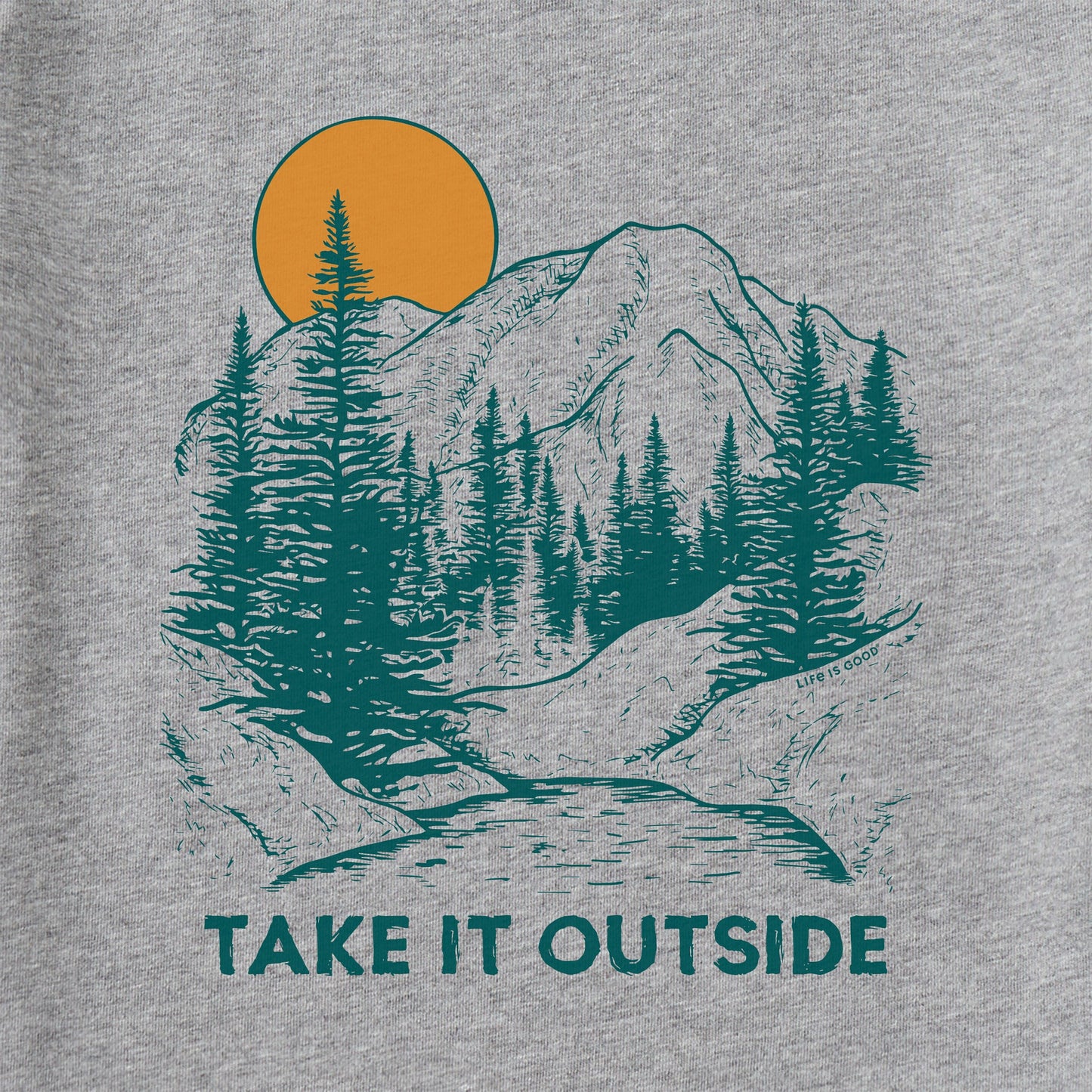 Men's Take it Outside Mountains Long Sleeve Crusher Tee