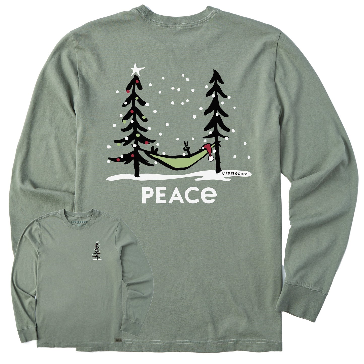 Men's Holiday Hammock Long Sleeve Crusher Tee