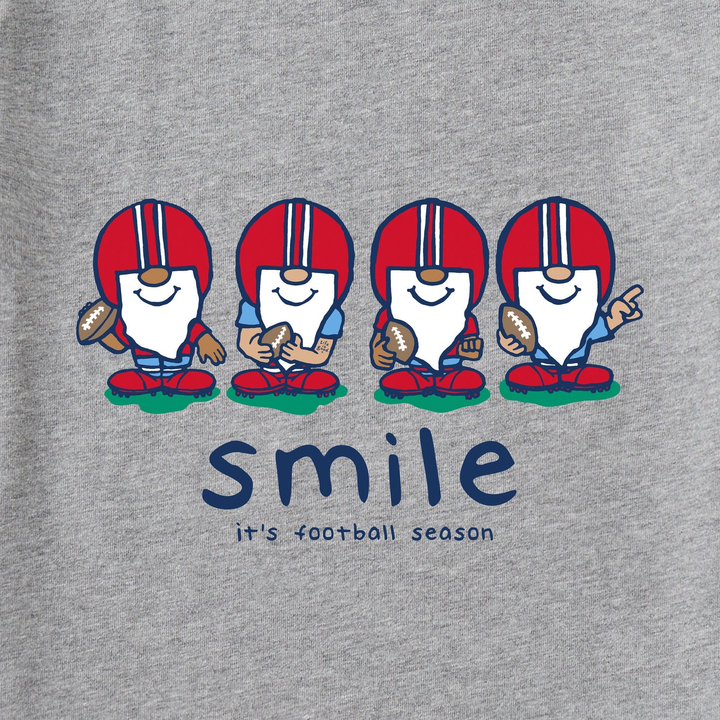 Women's Smile - It's Football Season Gnomes Long Sleeve Crusher Vee