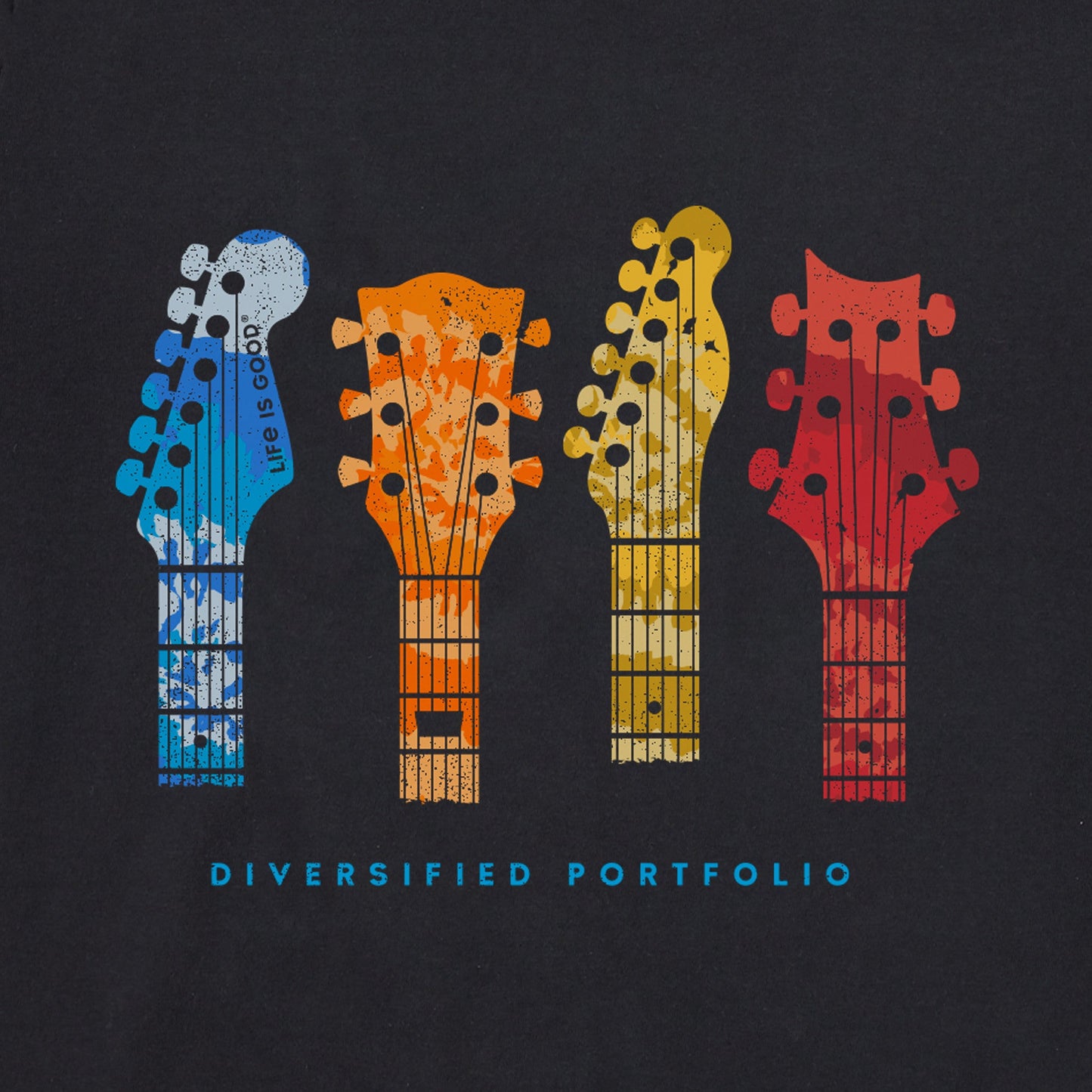 Men's Tie Dye Diversified Guitars Short Sleeve Tee