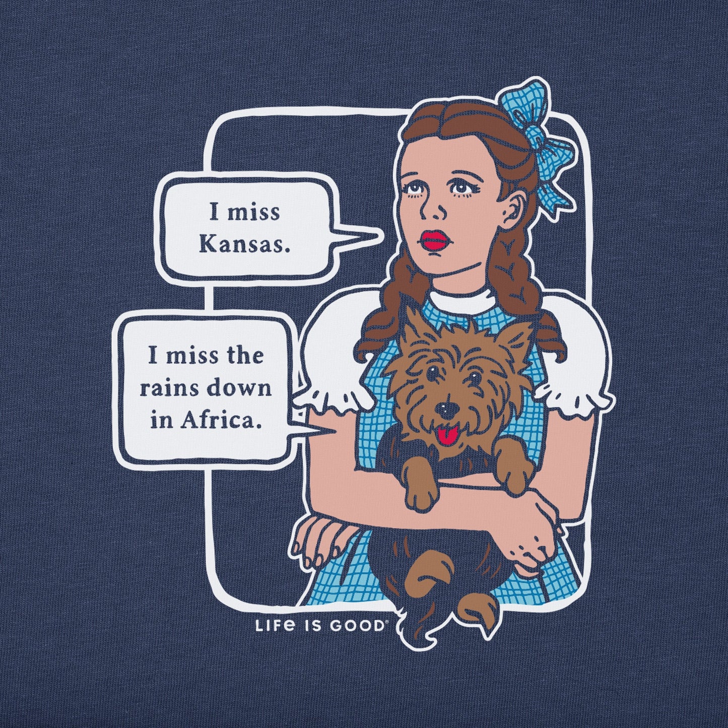 Women's Wizard of Oz I Miss Kansas Long Sleeve Crusher Tee