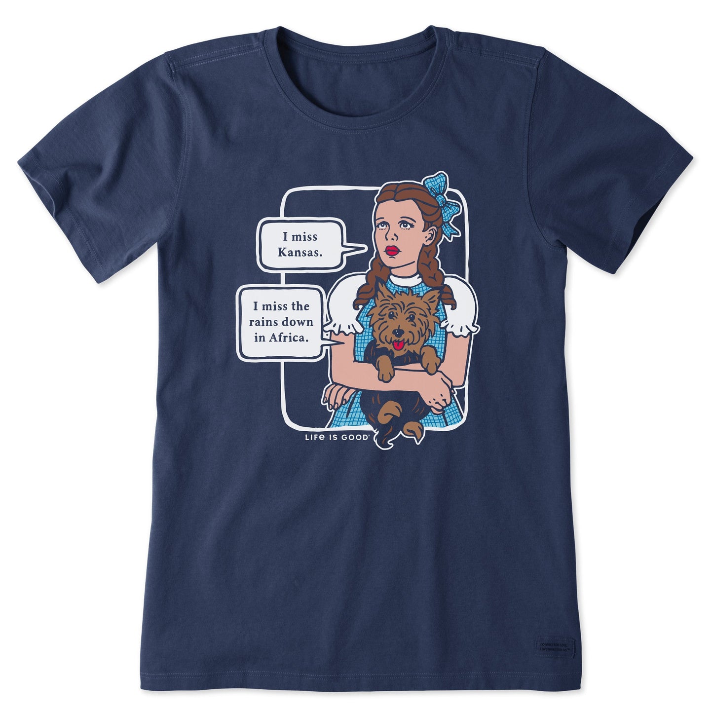 Women's Wizard of Oz I Miss Kansas Short Sleeve Crusher Tee