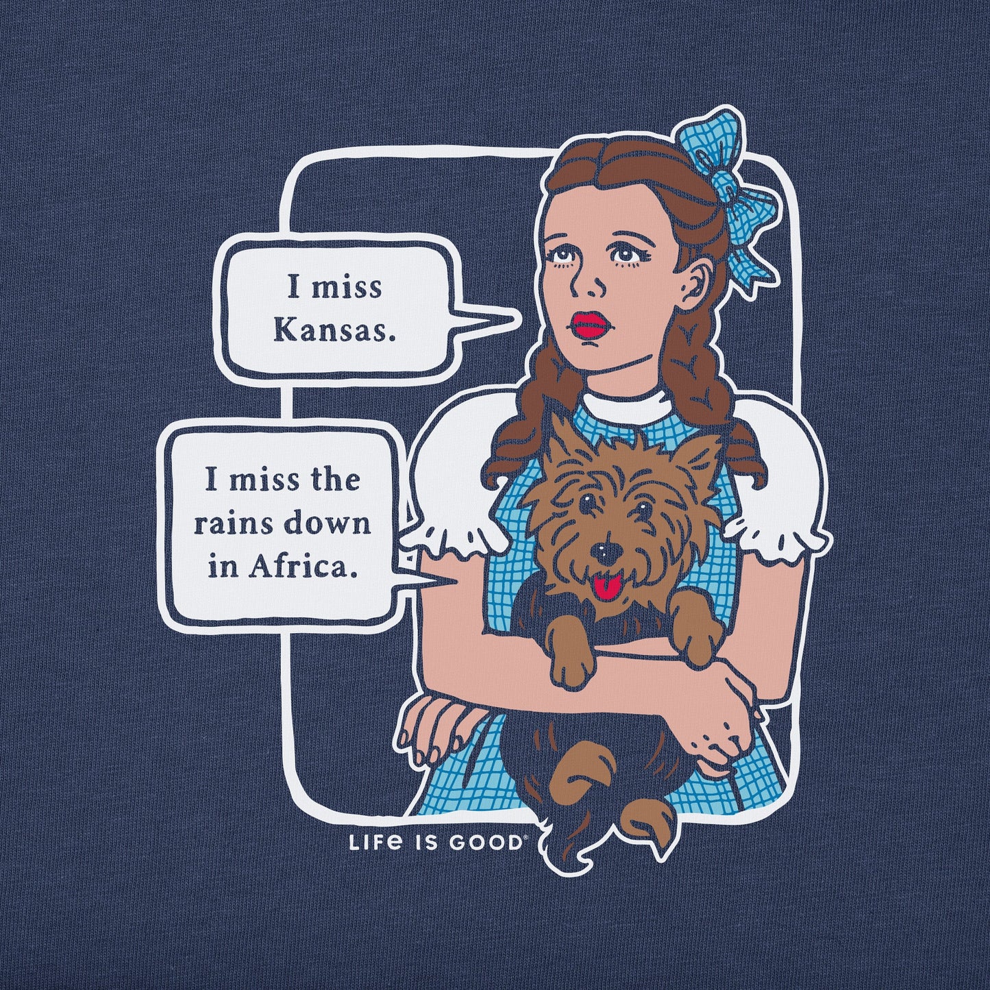 Women's Wizard of Oz I Miss Kansas Short Sleeve Crusher Tee