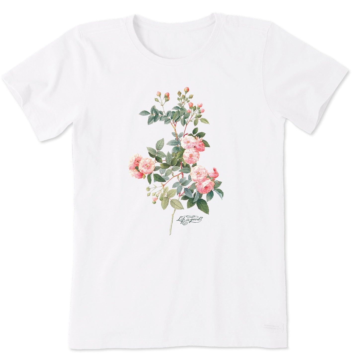 Women's Strength in Softness Antique Flowers Short Sleeve Tee