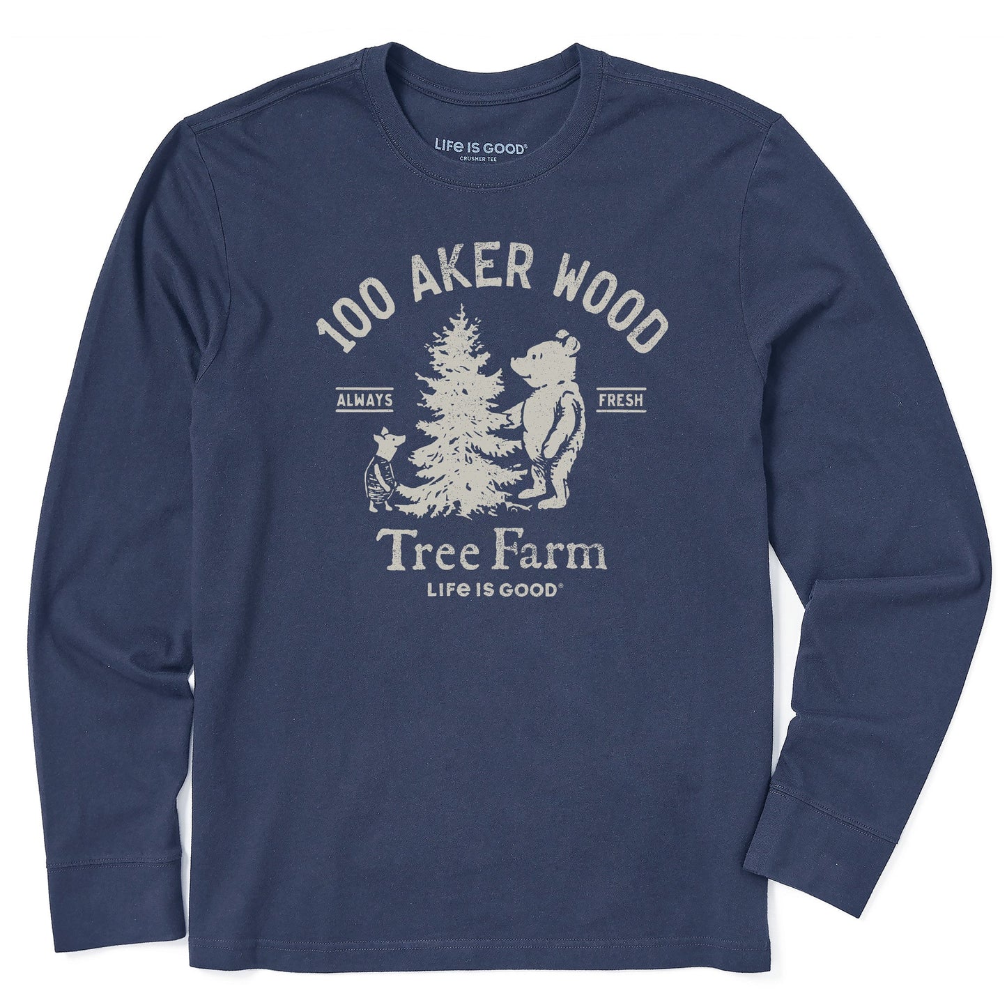 Men's Winnie 100 Aker Tree Farm Long Sleeve Crusher Tee