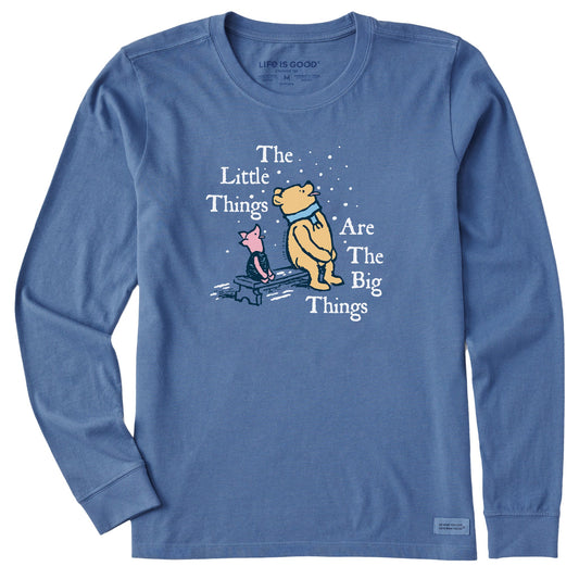 Women's Winnie Little Things are the Big Things Long Sleeve Crusher Tee