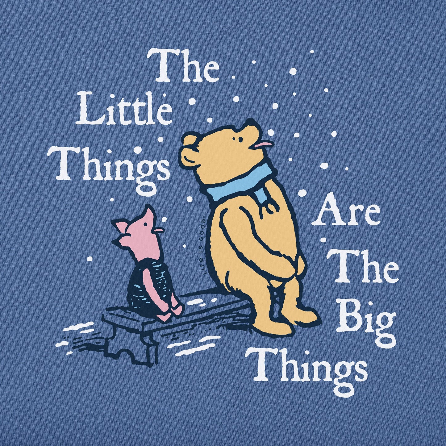 Women's Winnie Little Things are the Big Things Long Sleeve Crusher Tee