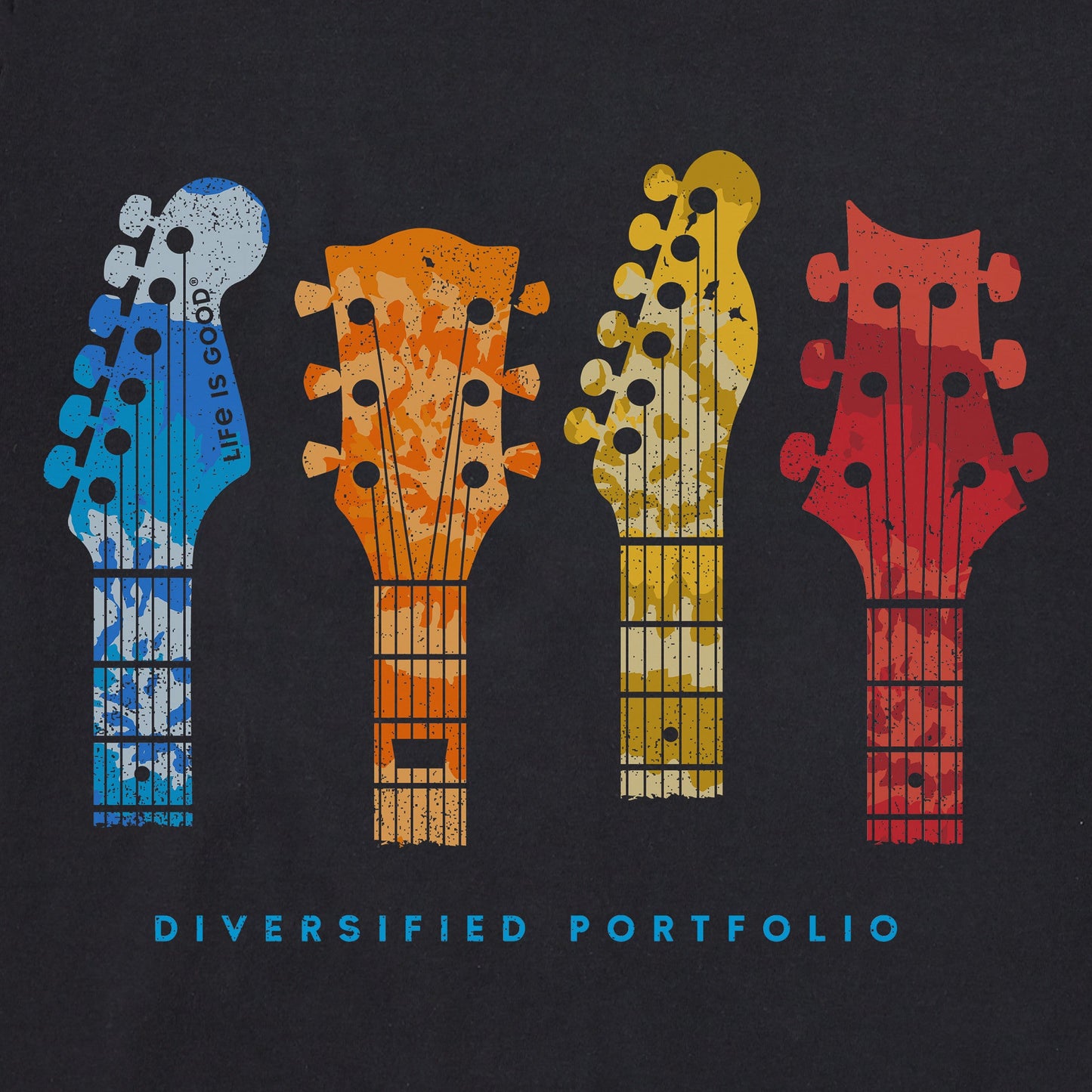 Men's Tie Dye Diversified Guitars Short Sleeve Tee