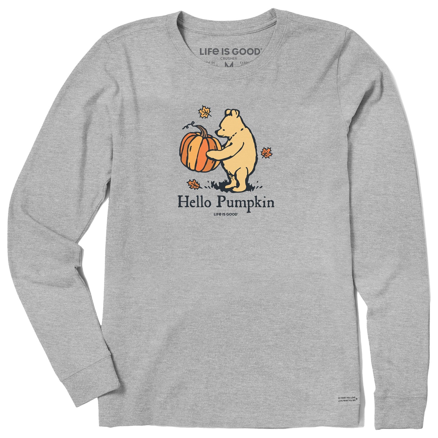Women's Winnie Hello Pumpkin Long Sleeve Crusher Tee
