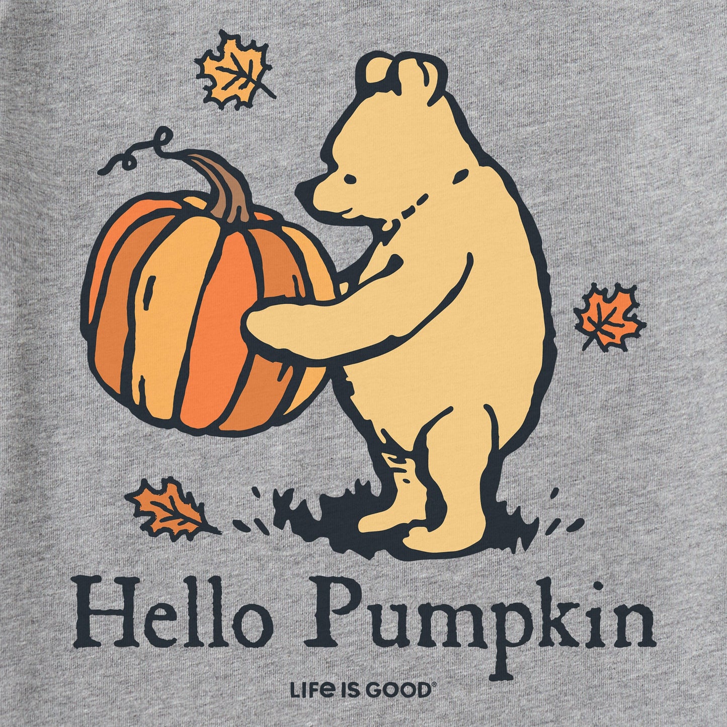 Women's Winnie Hello Pumpkin Long Sleeve Crusher Tee