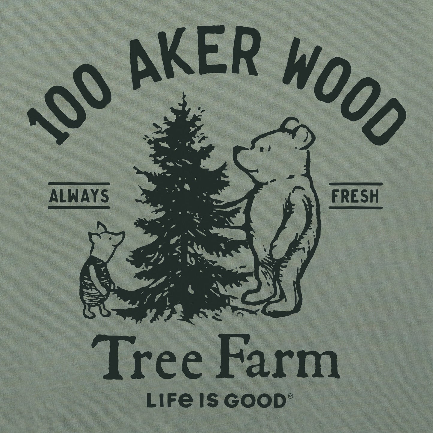 Men's Winnie 100 Aker Tree Farm Long Sleeve Crusher Tee