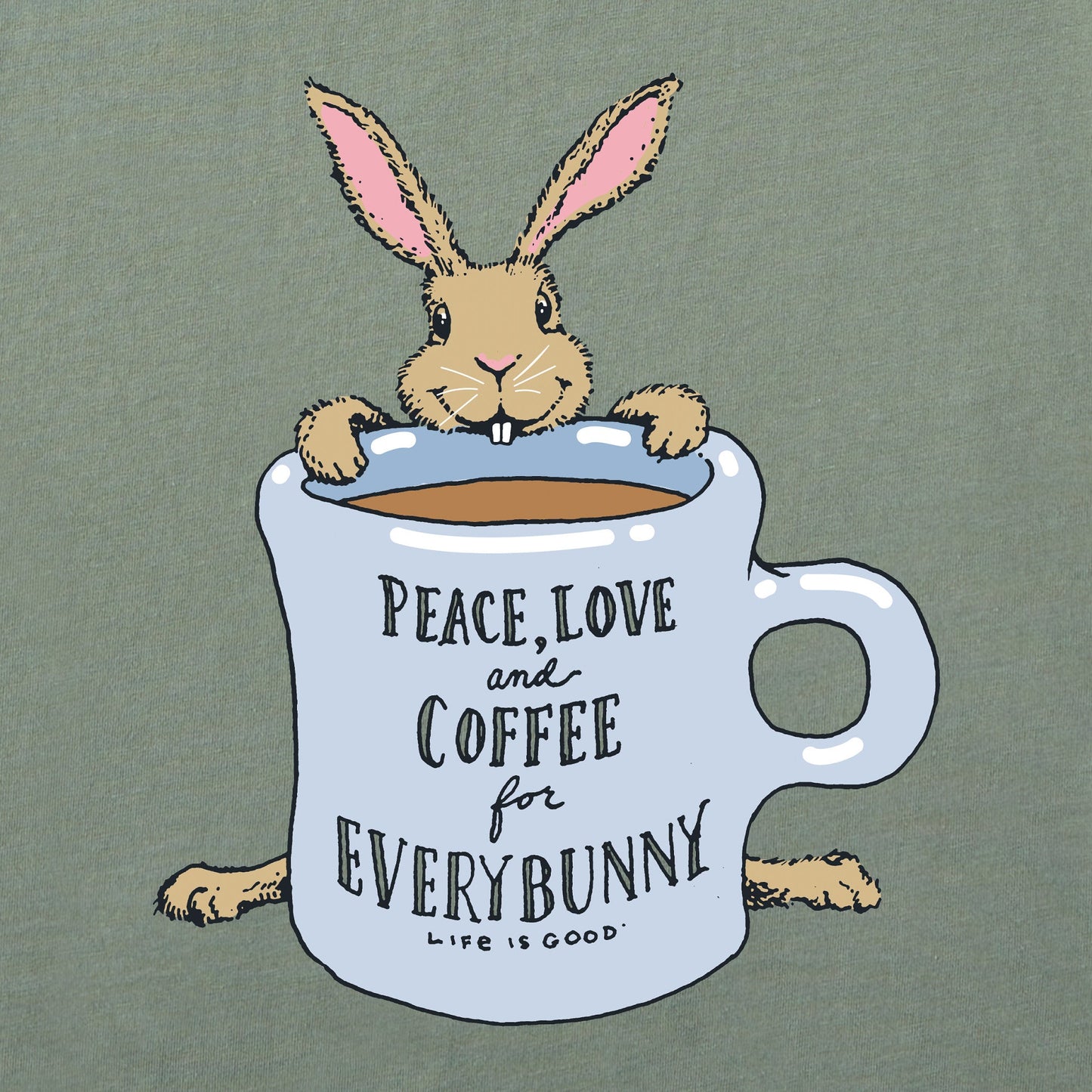 Men's Coffee For Everybunny Short Sleeve Tee