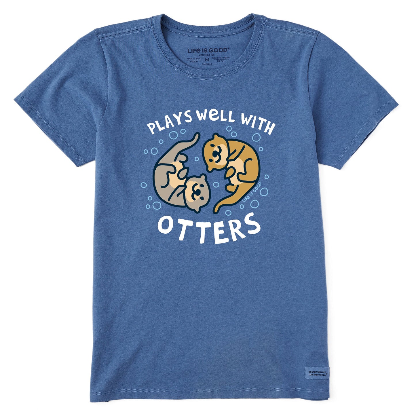 Women's Plays Well With Otters Short Sleeve Tee