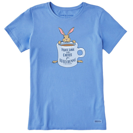 Women's Coffee For Everybunny Short Sleeve Tee