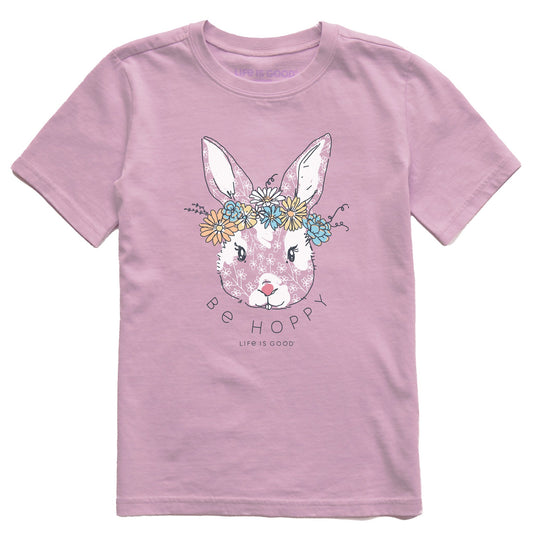 Kids Be Hoppy Flower Crown Short Sleeve Crusher Tee