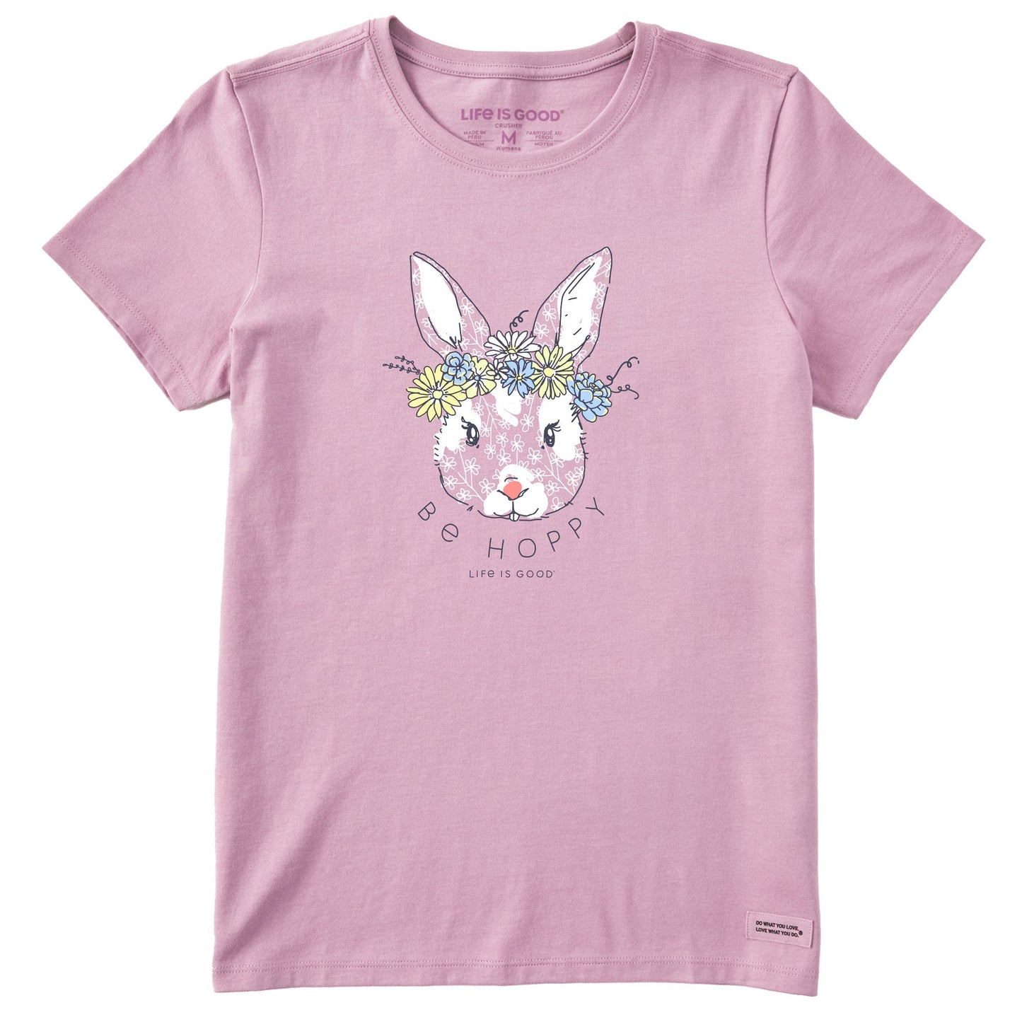 Women's Be Hoppy Flower Crown Short Sleeve Crusher Tee