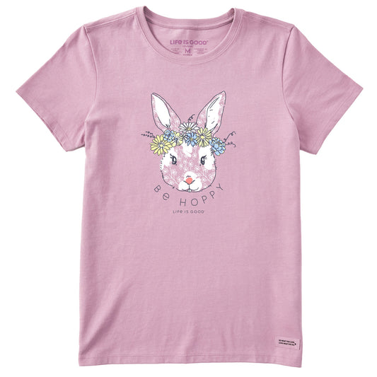 Women's Be Hoppy Flower Crown Short Sleeve Crusher Tee