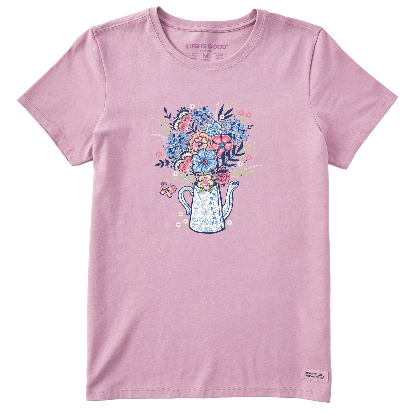 Women's Potted Flowers Short Sleeve Tee