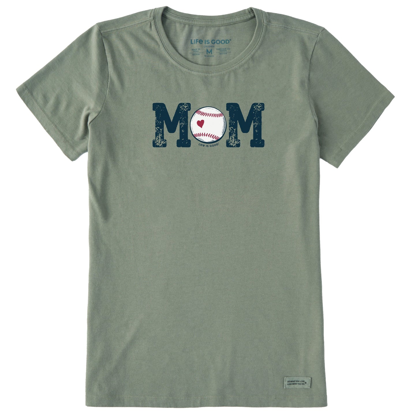 Women's Baseball Mom Short Sleeve Crusher Tee