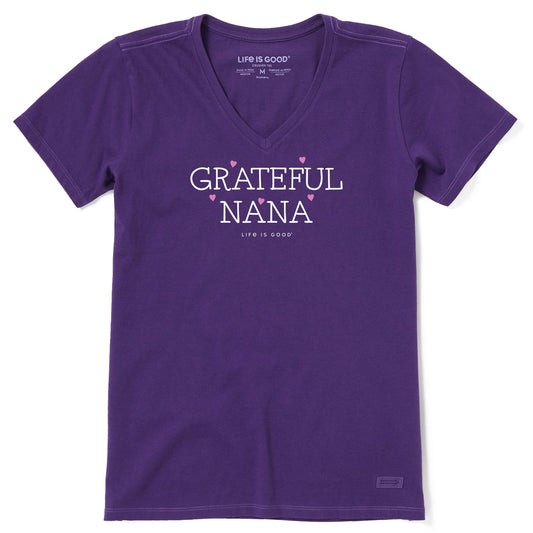 Women's Grateful Nana Short Sleeve Crusher Vee