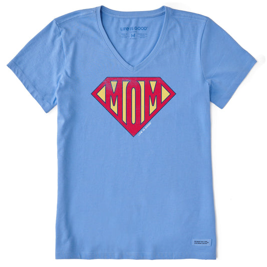 Women's SUPERMOM SHIELD Short Sleeve Vee