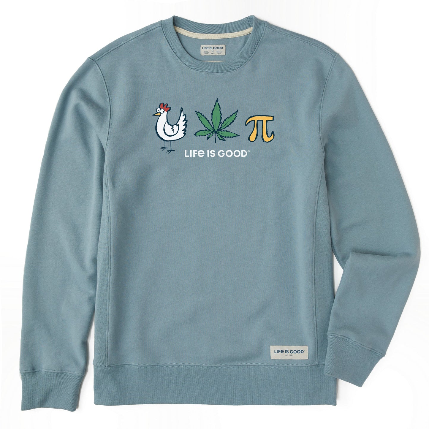 Men's Chicken Pot Pi Icons Simply True Fleece Crew