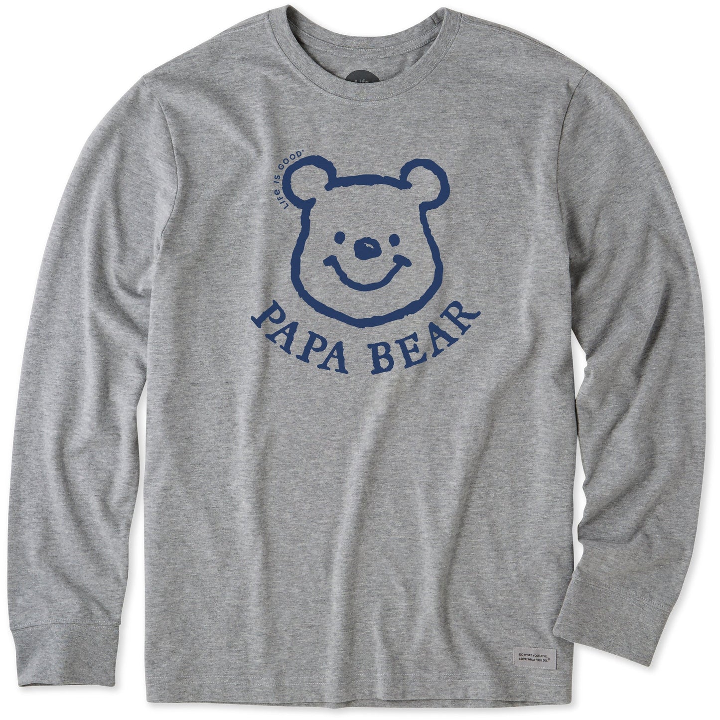 Men's Winnie Papa Bear Long Sleeve Crusher Tee