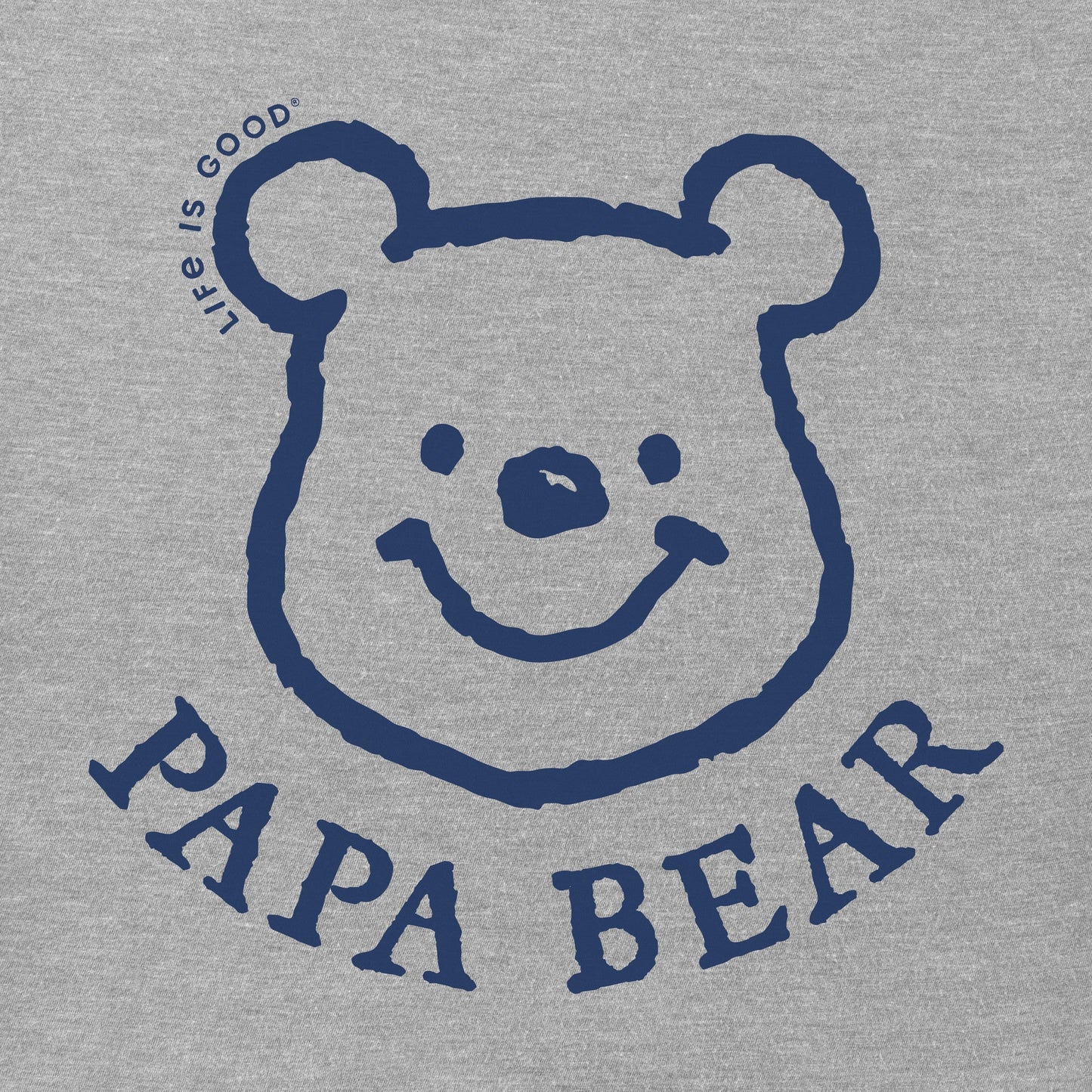 Men's Winnie Papa Bear Long Sleeve Crusher Tee