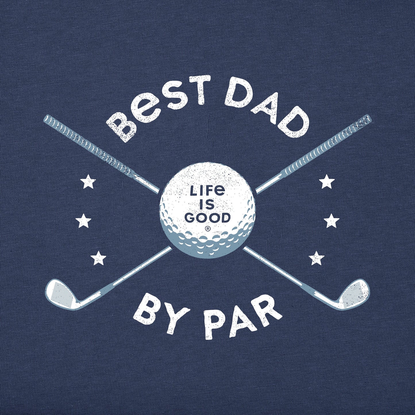 Men's Best Dad By Par Golf Clubs Short Sleeve Tee