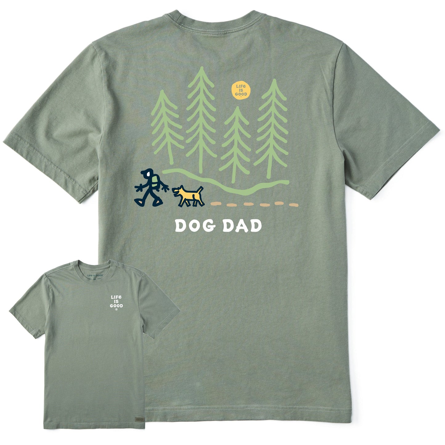 Men's Jake Hike Dog Dad Short Sleeve Tee