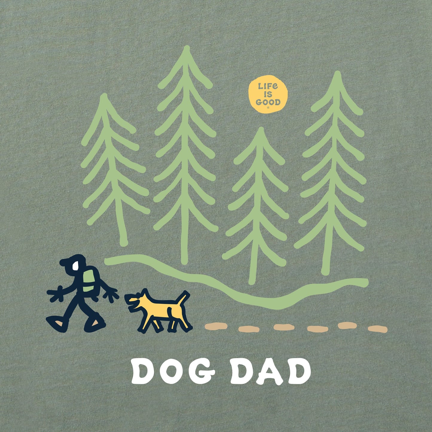 Men's Jake Hike Dog Dad Short Sleeve Tee