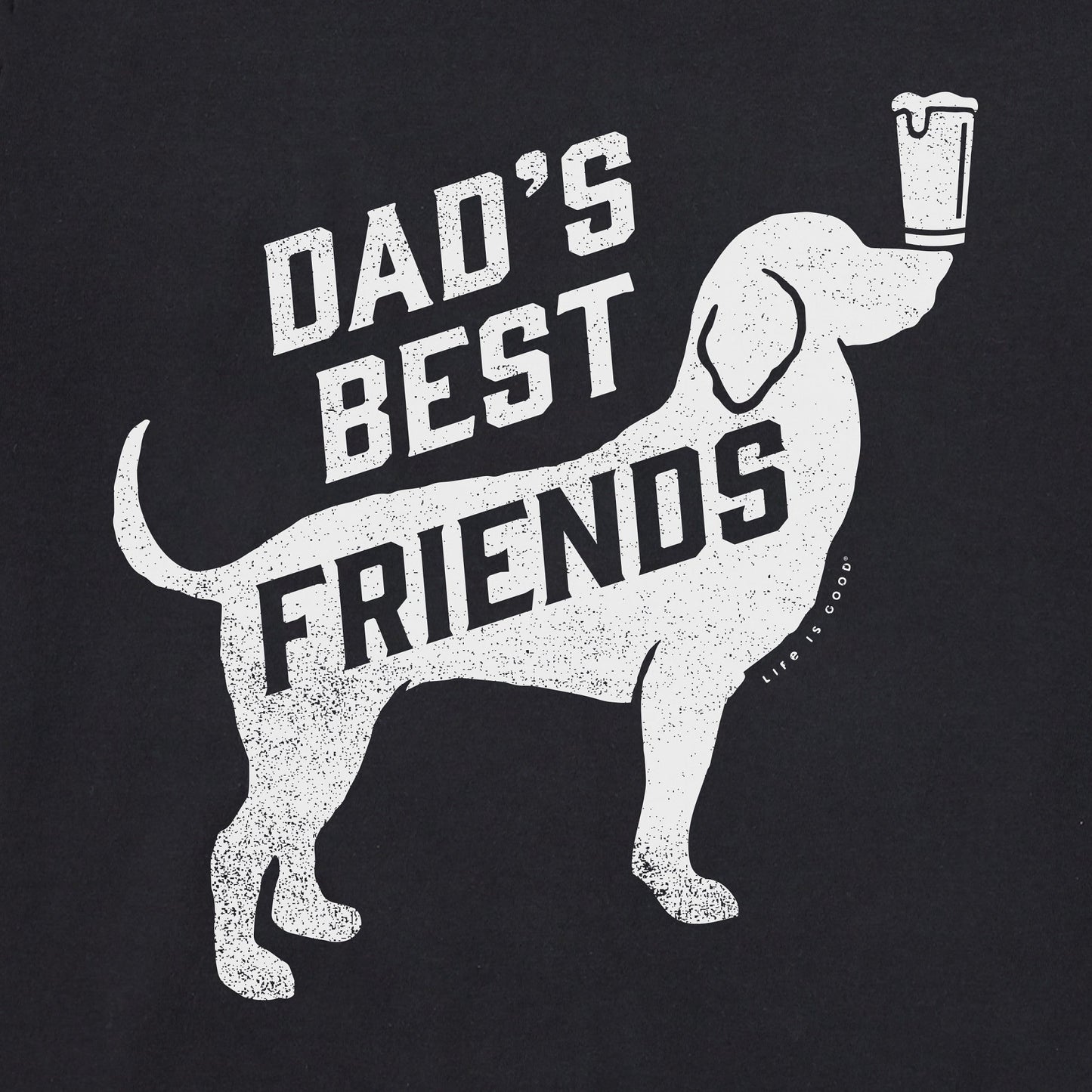 Men's Dads Best Friends Dog Beer Short Sleeve Tee