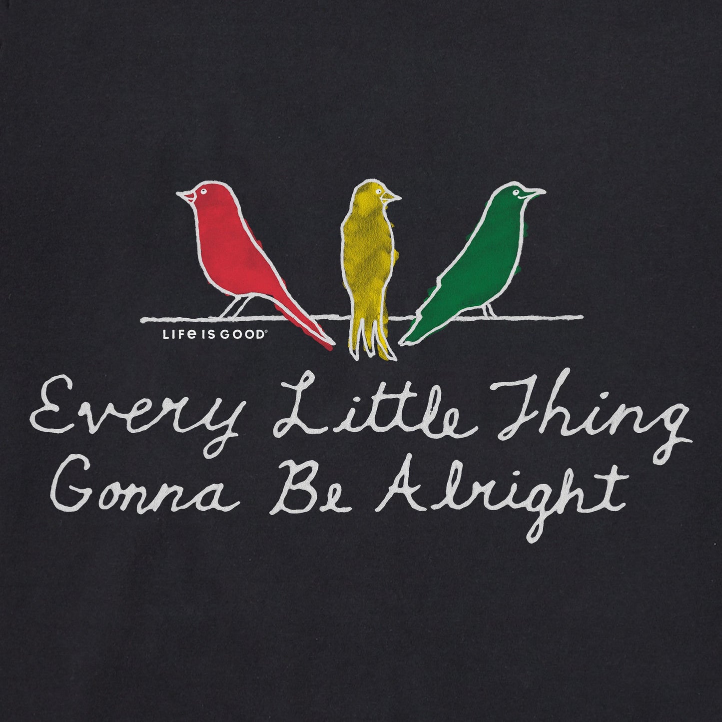 Women's Three Little Birds Gonna Be Alright Short Sleeve Vee