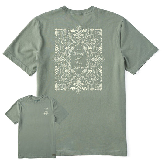 Men's Grow Through Vines & Flowers Short Sleeve Tee