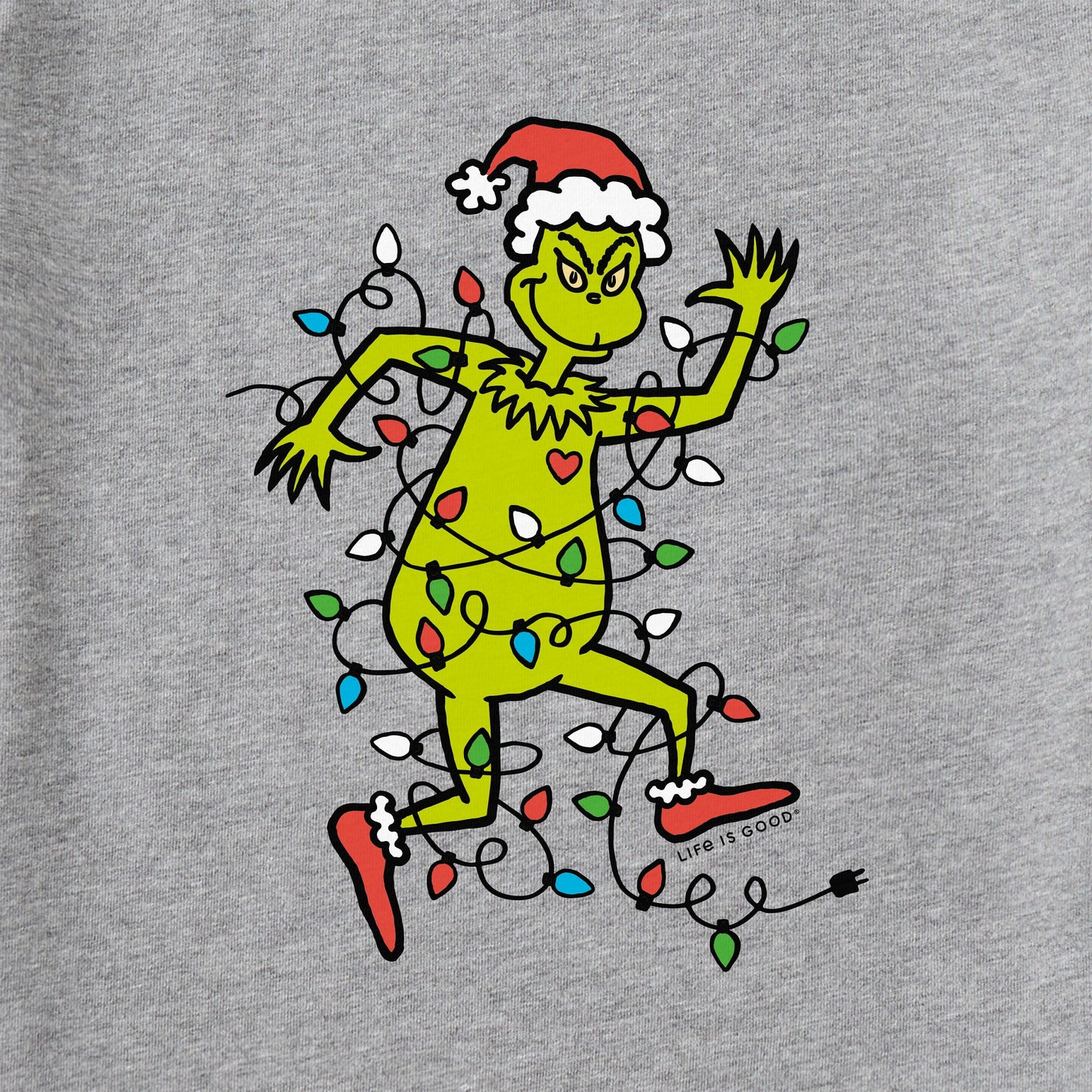 Men's Grinch Making Spirits Bright Long Sleeve Crusher Tee