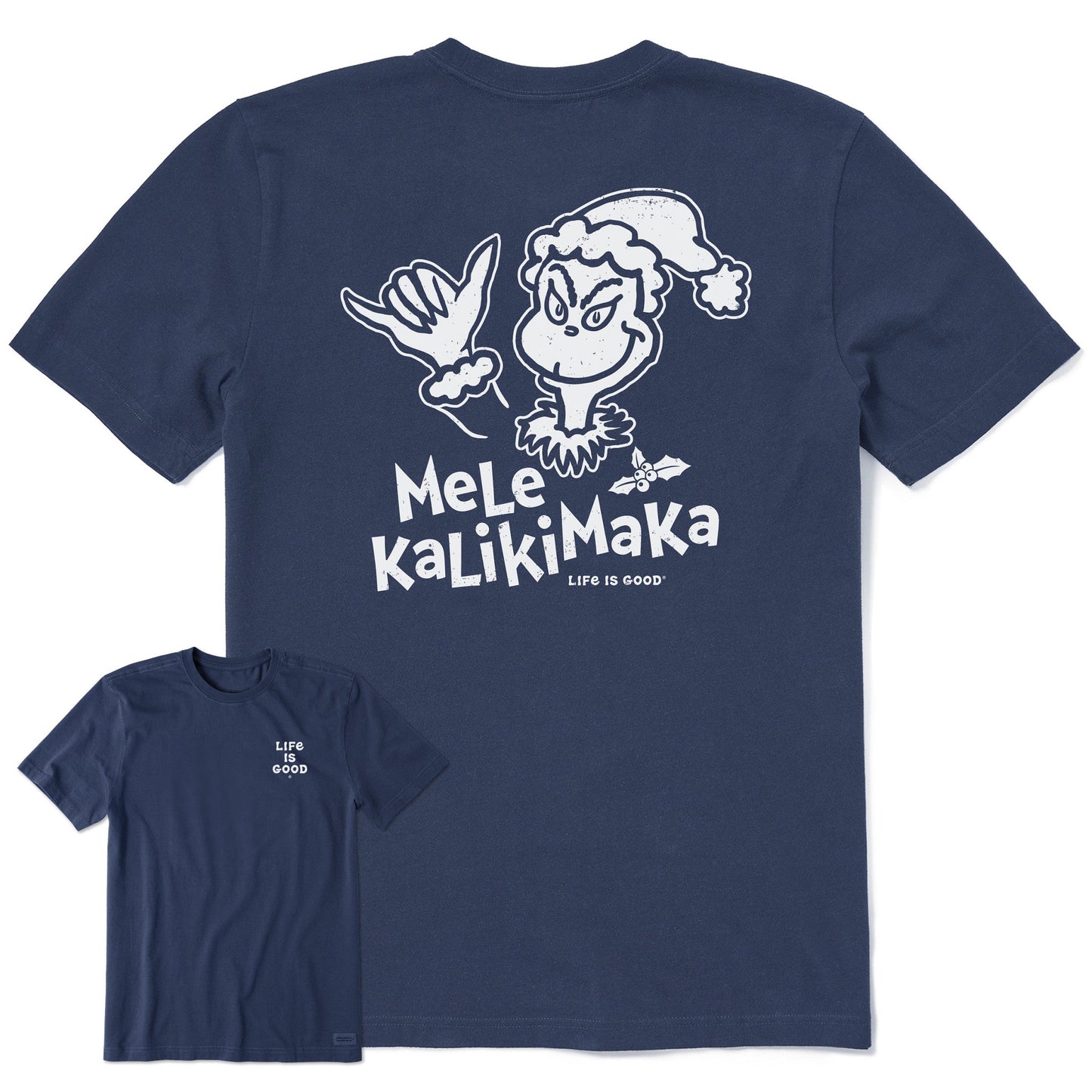 Men's Grinch Mele Kalikimaka Short Sleeve Crusher Tee