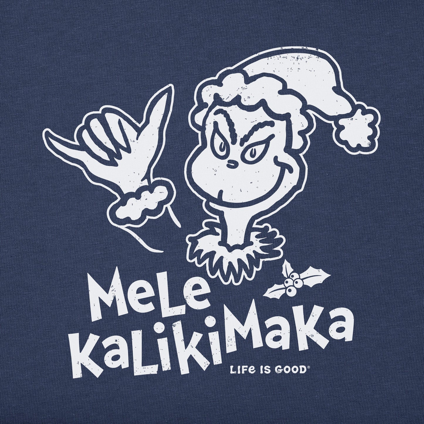 Men's Grinch Mele Kalikimaka Short Sleeve Crusher Tee