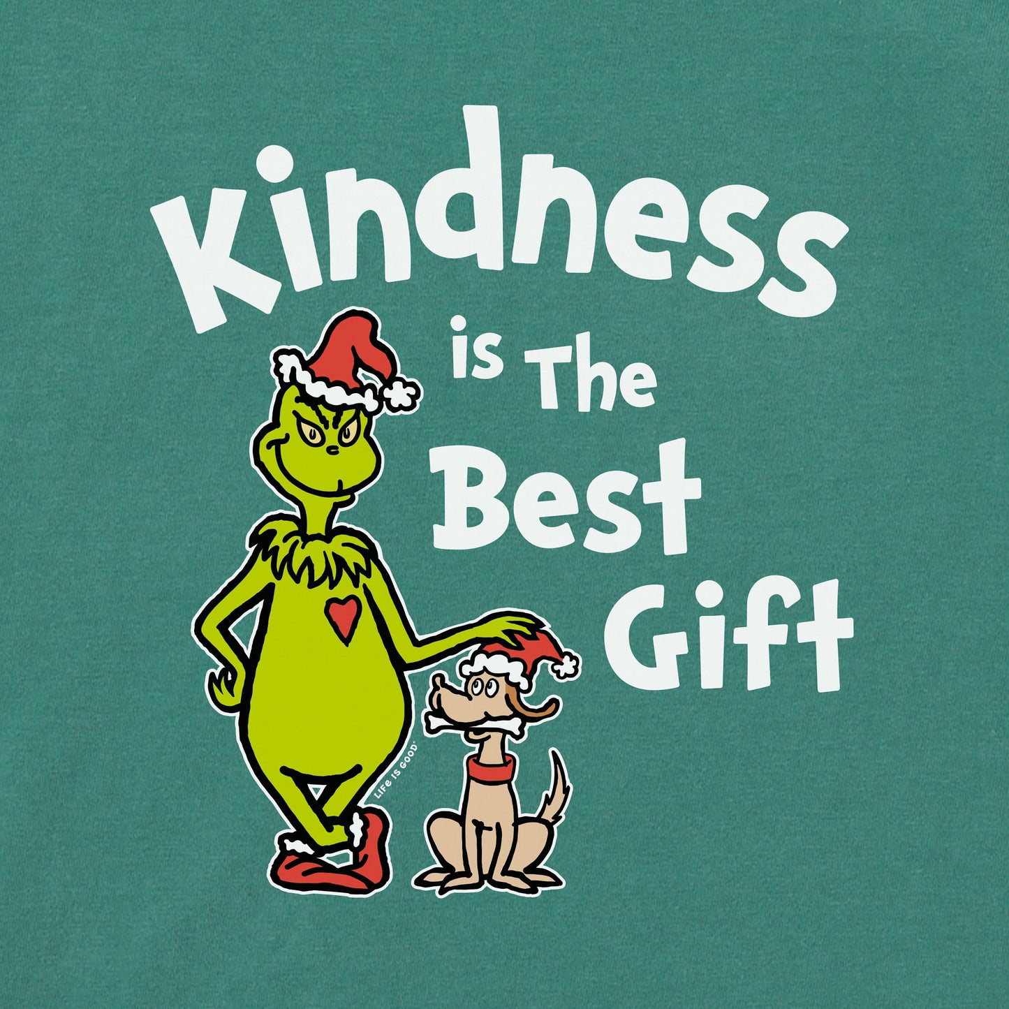 Kids Grinch Max Kindness Gift Long Sleeve Crusher Tee
