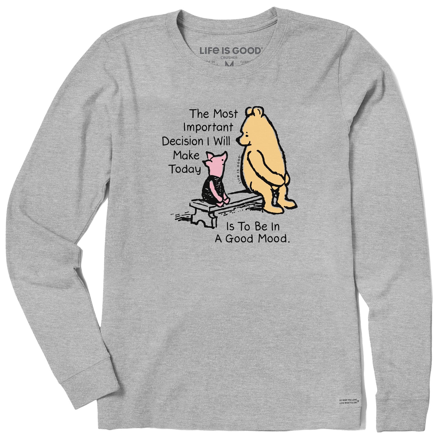 Women's Winnie & P Good Mood Long Sleeve Crusher Tee