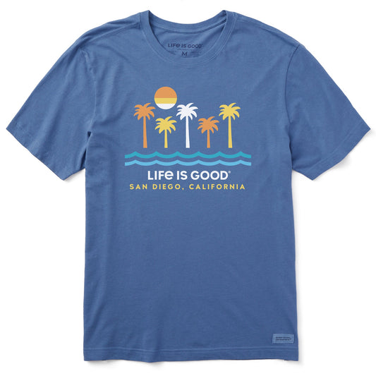 Men's ND Minimal Beach Scene San Diego Short Sleeve Crusher-LITE Tee